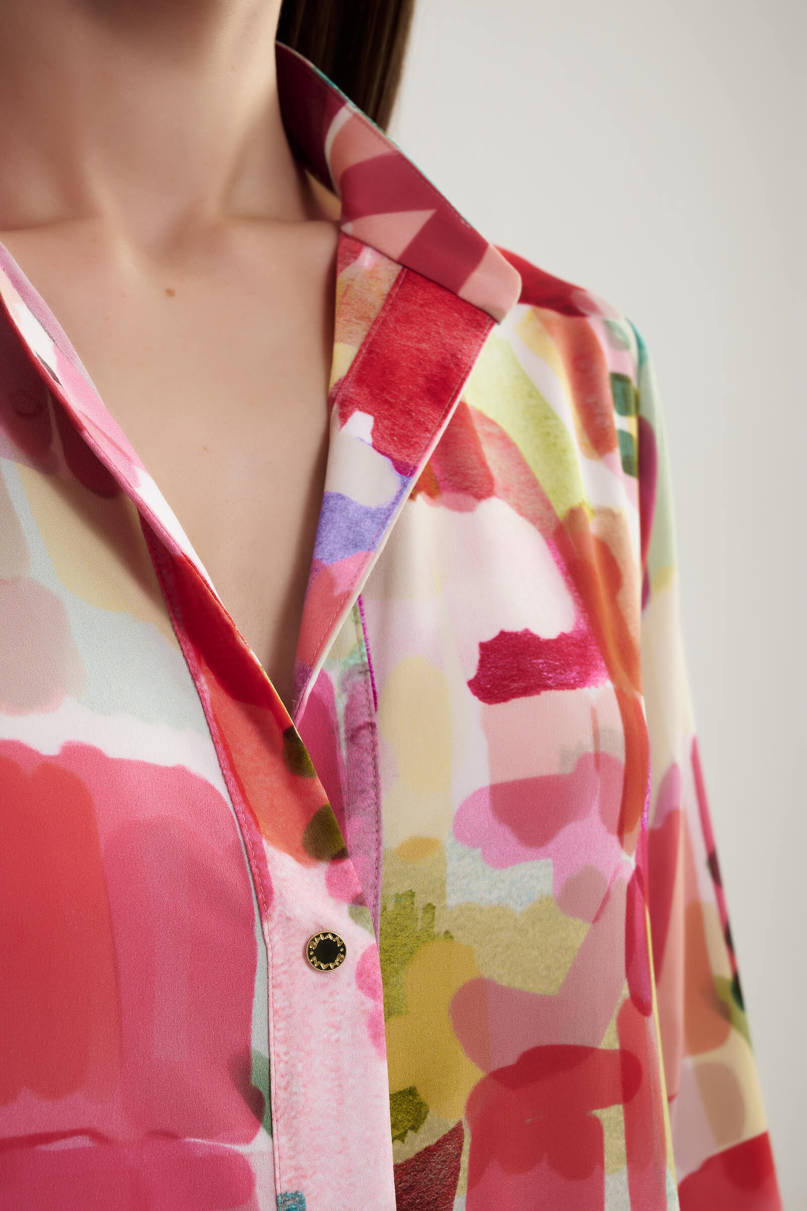 Платье-рубашка с воротником-стойкой Shan 