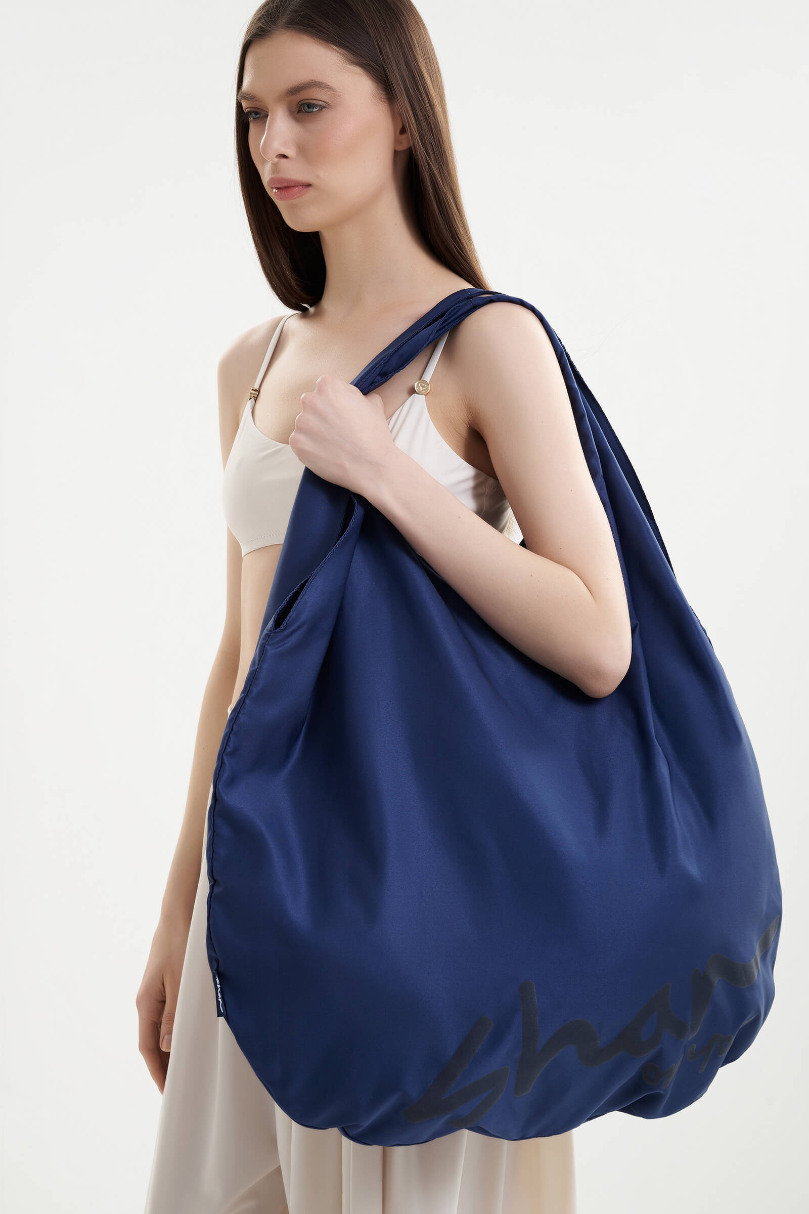 Пляжная сумка шопер с логотипом Shan 