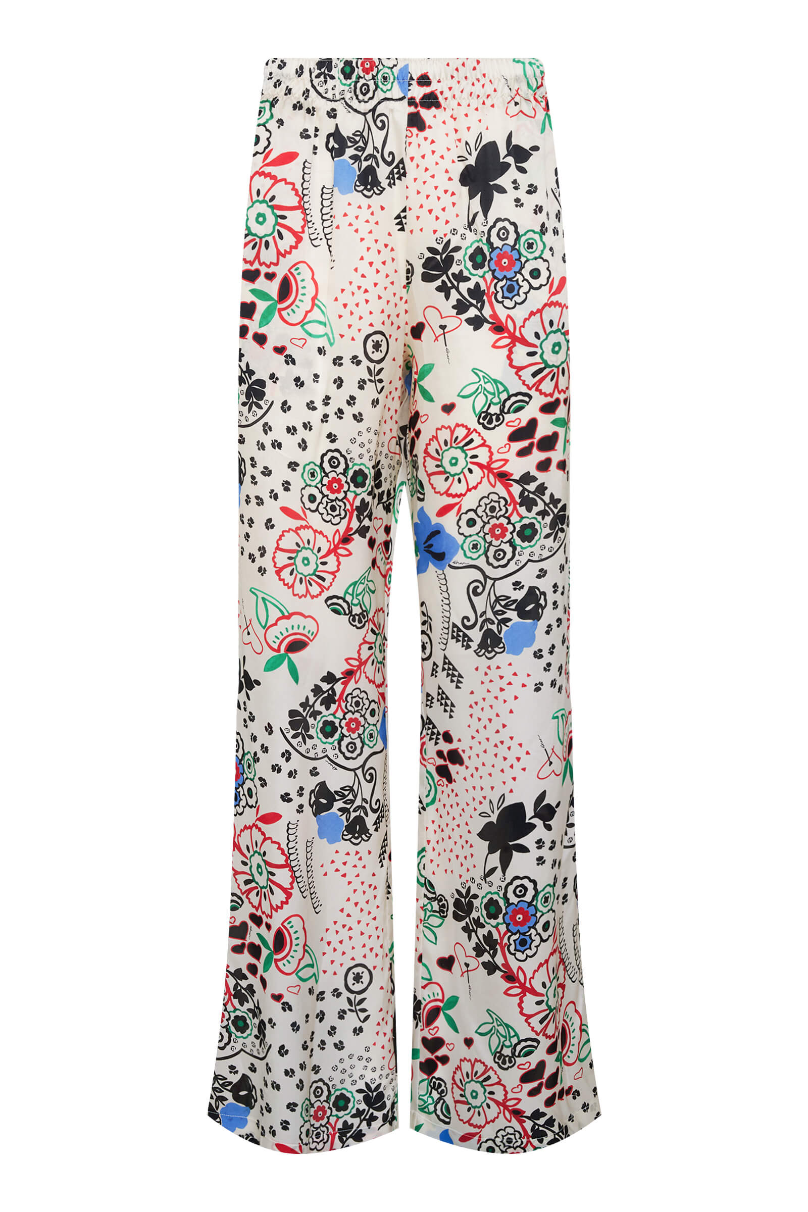 Брюки из 100% шелка Shan 