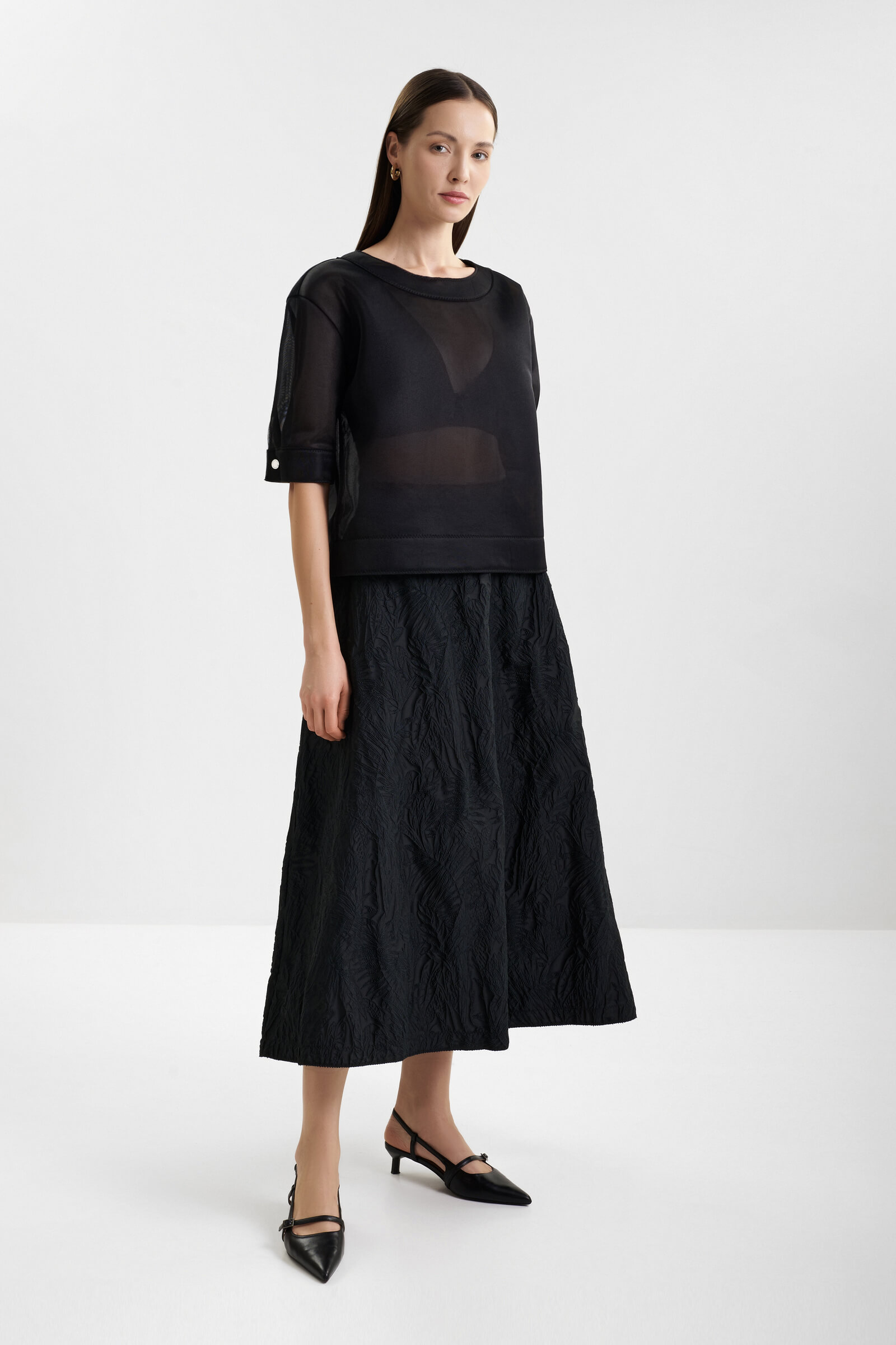 Полупрозрачная блузка Shan 