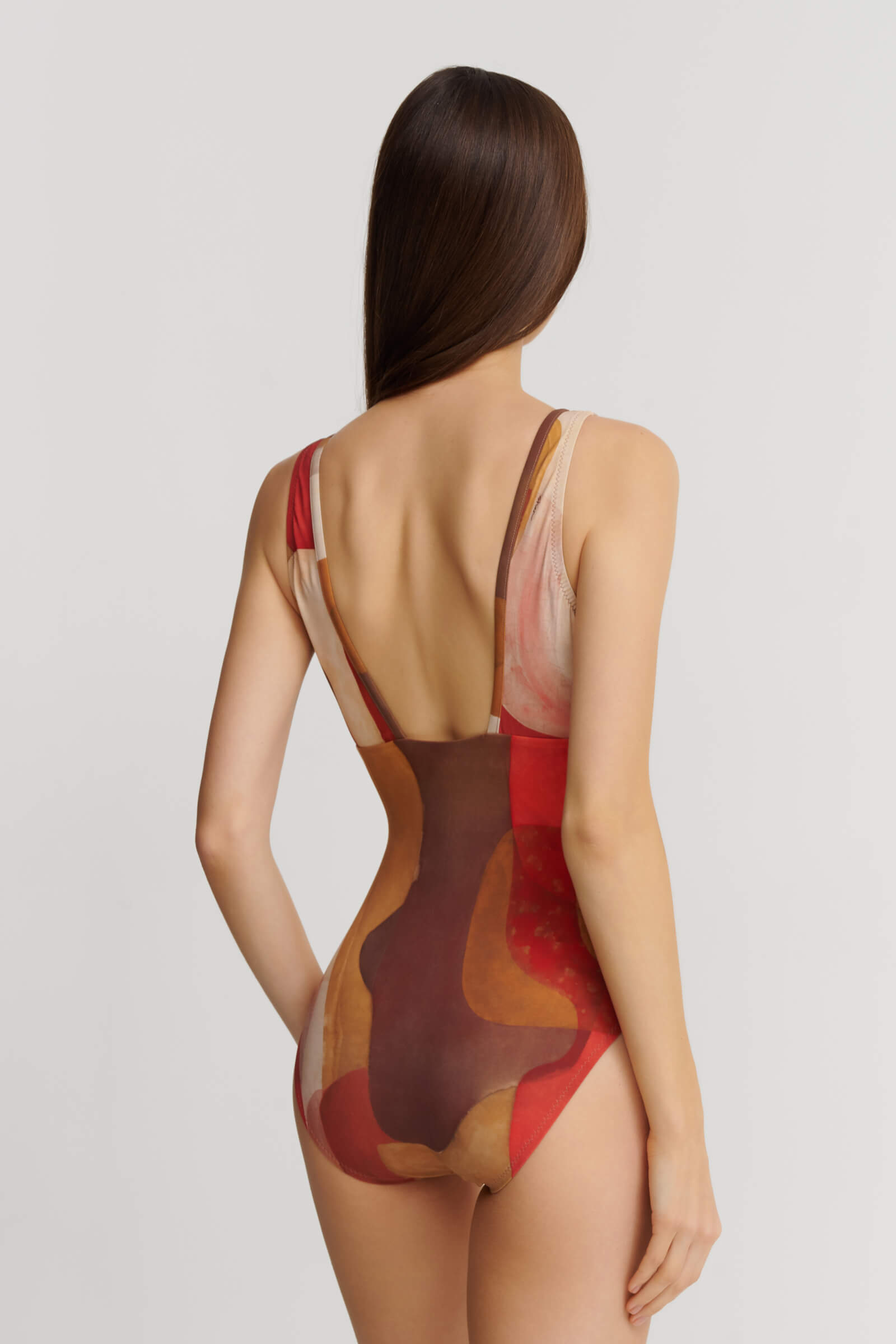 Слитный купальник с драпировками Shan 