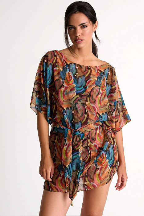 Короткая туника с поясом Shan  