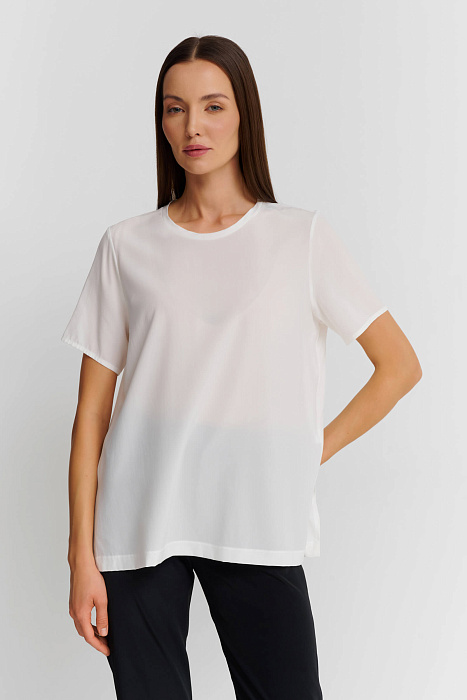 Шелковая футболка Shan  