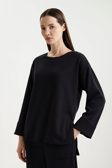 Джемпер из фактурного джерси Shan  