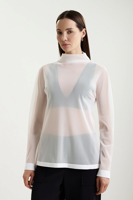 Полупрозрачная водолазка с длинным рукавом Shan  