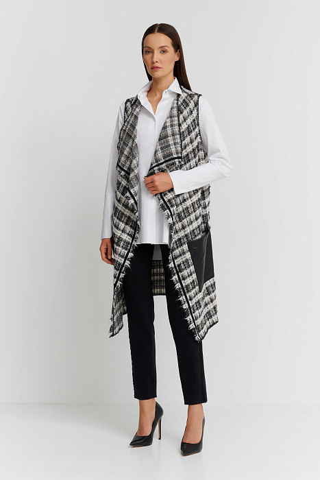 Асимметричный жилет на запах Shan  