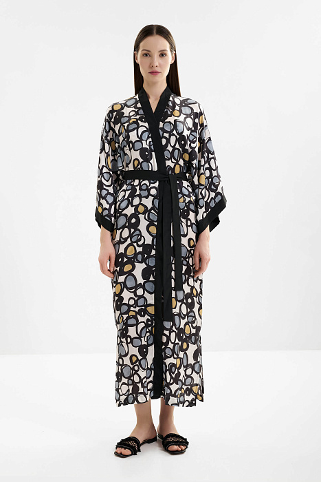 Шелковый пляжный халат Shan  