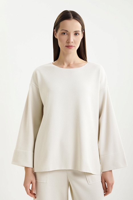 Джемпер из фактурного джерси Shan  