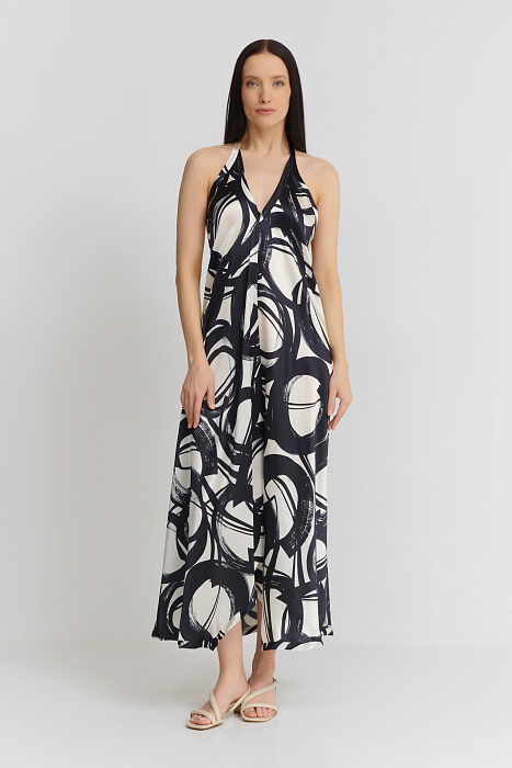 Шелковое платье свободного кроя Shan  