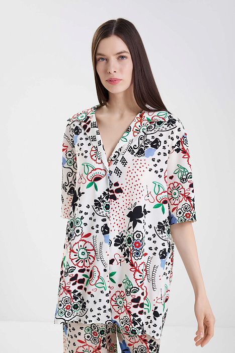 Легкая рубашка с рукавом до локтя Shan  