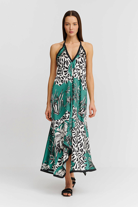 Шелковое платье без рукавов Shan  