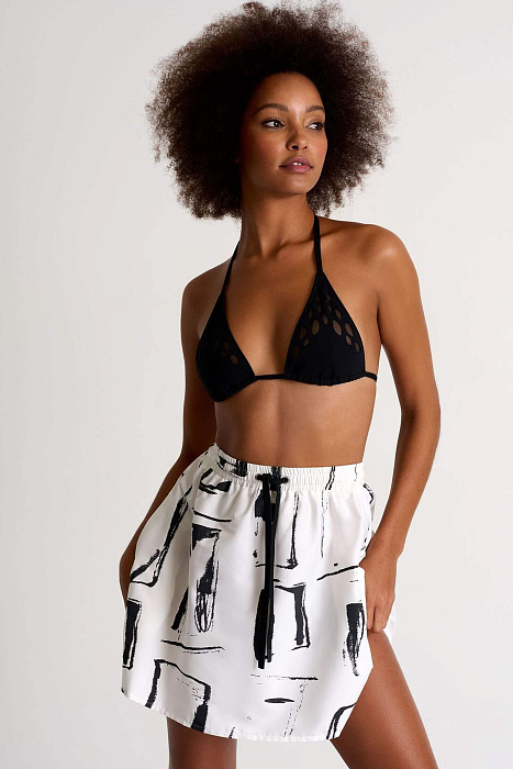 Юбка с поясом на завязках Shan  