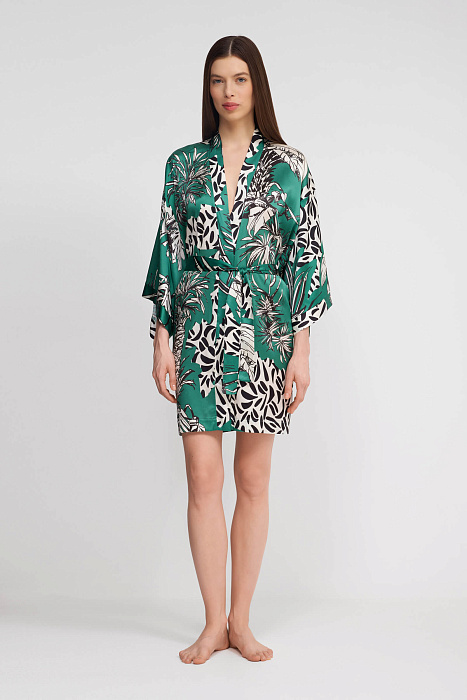 Шелковый пляжный халат Shan  