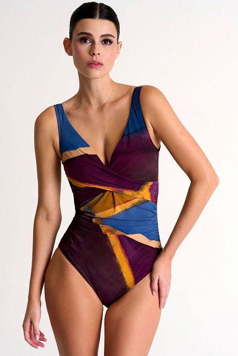 Слитный купальник на узких бретелях Shan  