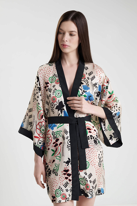 Пляжный халат из 100% шелка Shan  