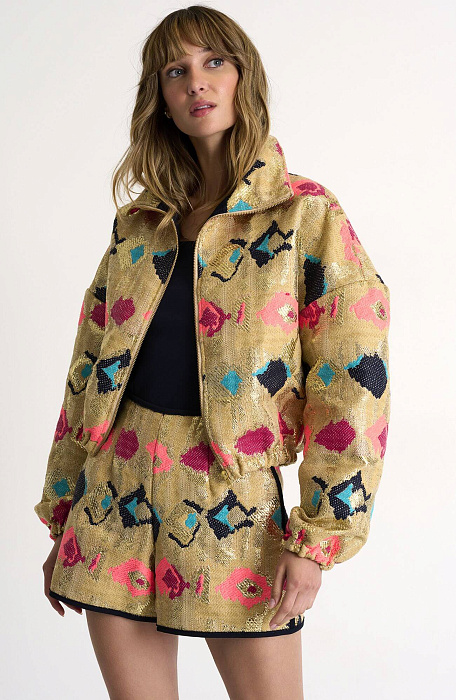 Жакет из жаккарда на молнии Shan  