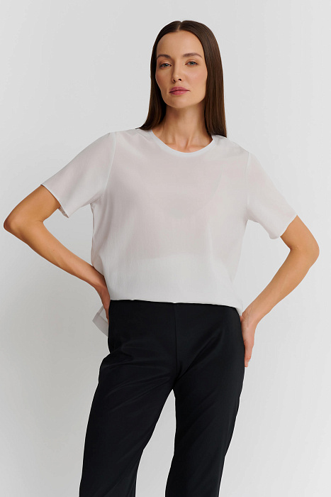 Шелковая футболка Shan  