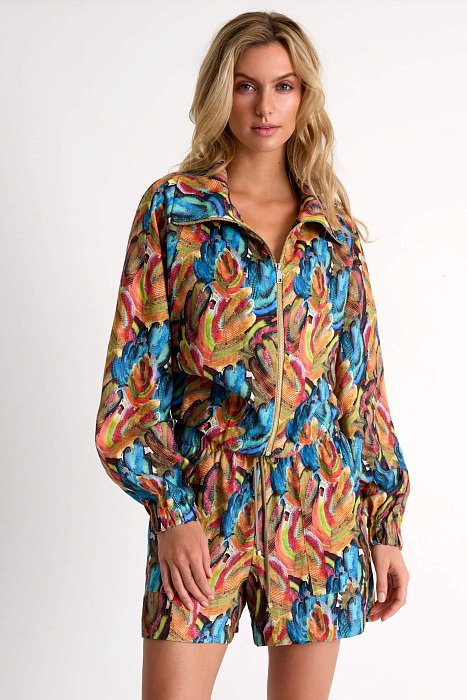 Льняной жакет на молнии Shan  