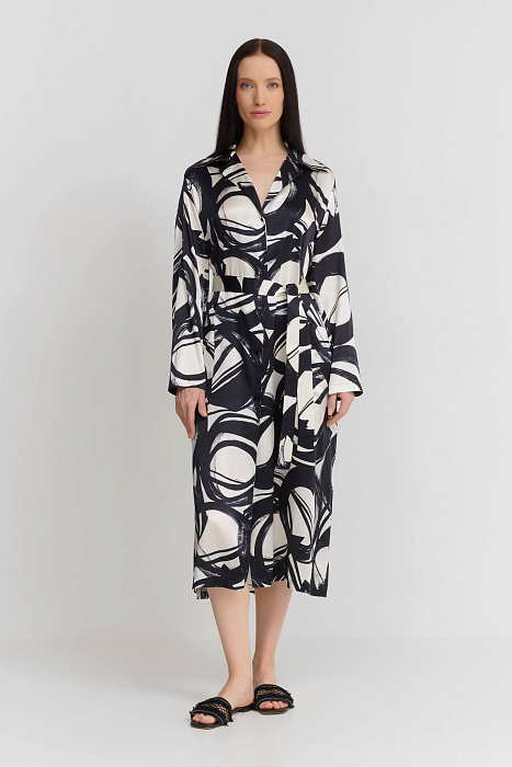 Шелковое платье-рубашка Shan  