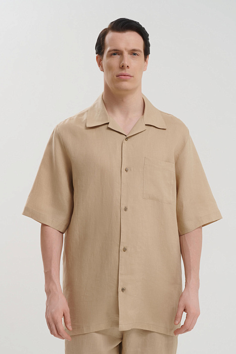 Льняная рубашка с рукавом до локтя Shan  