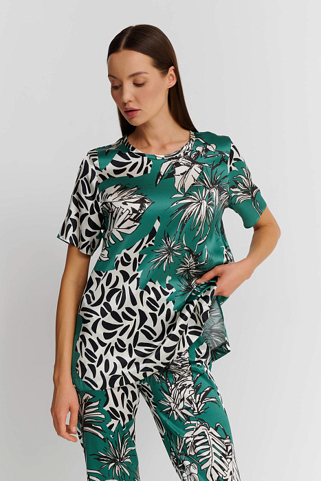 Шелковая футболка Shan  