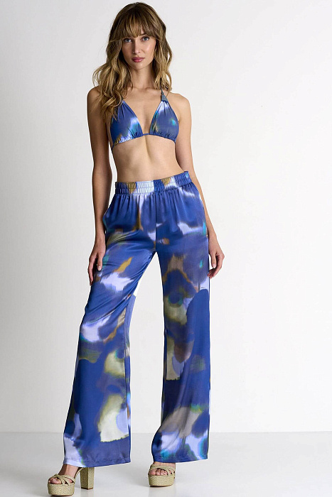 Брюки из 100% шелка Shan  