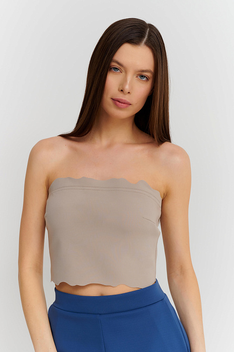 Короткий топ без рукавов Shan  