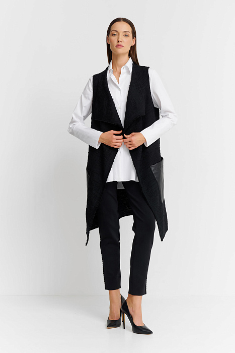 Асимметричный жилет на запах Shan  