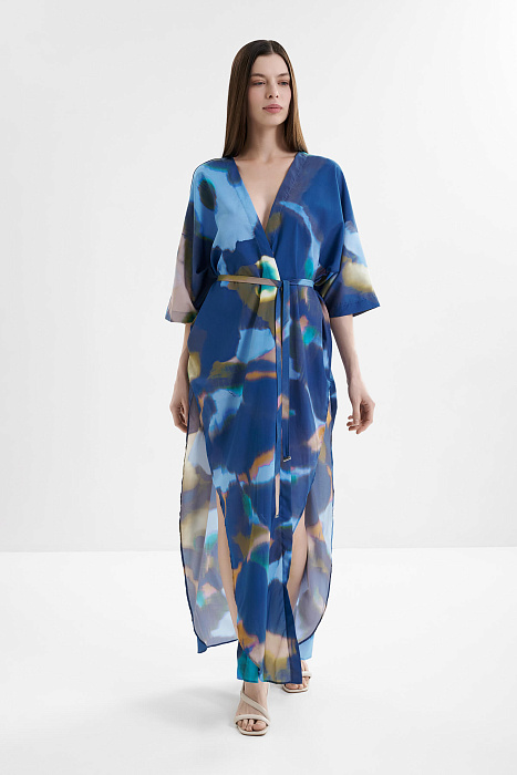 Пляжный халат с высокими разрезами Shan  