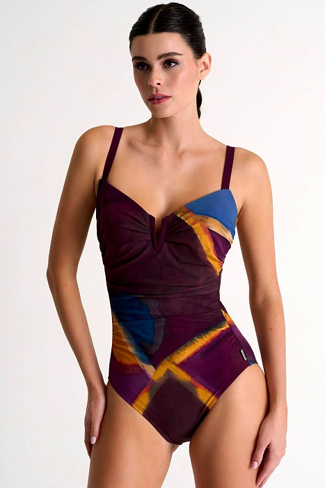 Слитный купальник на косточках Shan  