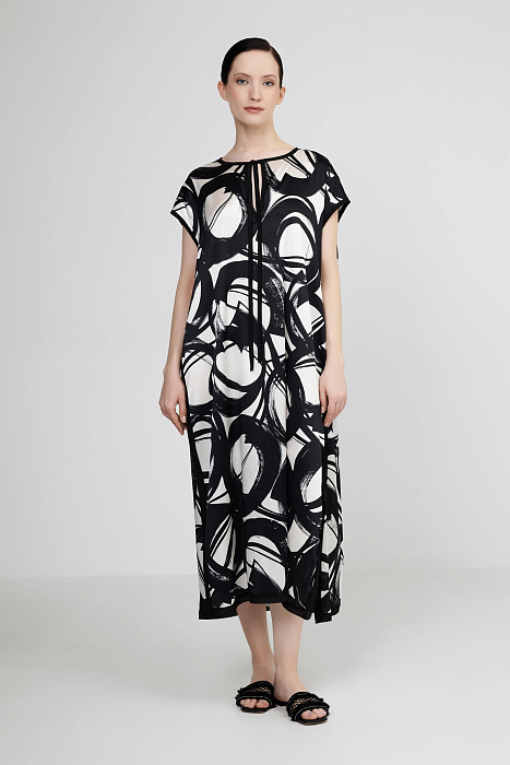 Шелковая туника с разрезами Shan  