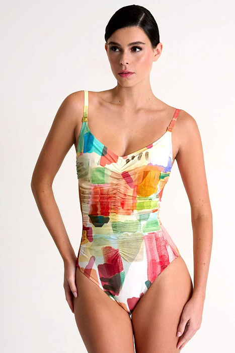 Слитный купальник с регулируемыми бретелями Shan  