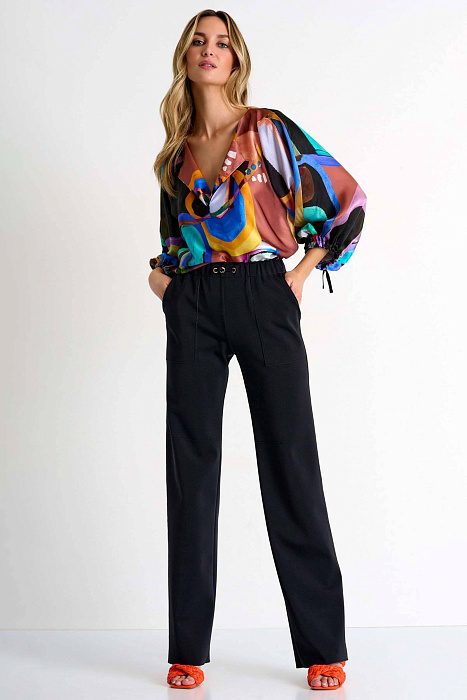 Брюки с накладными карманами Shan  