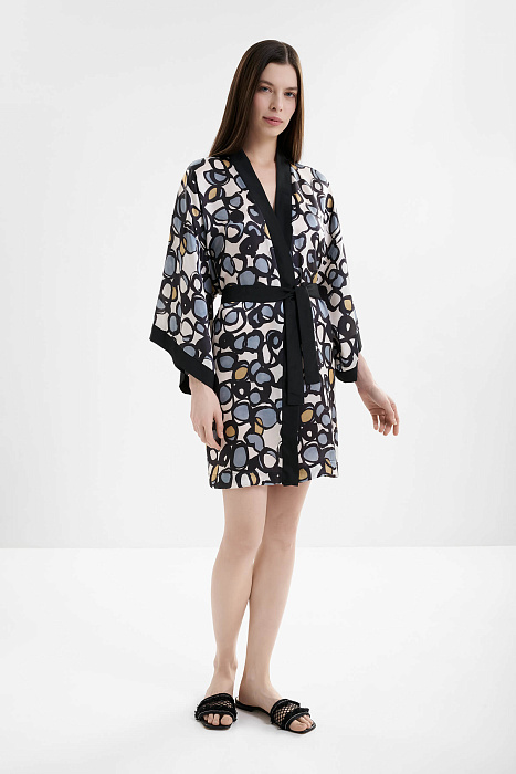 Шелковый пляжный халат Shan  